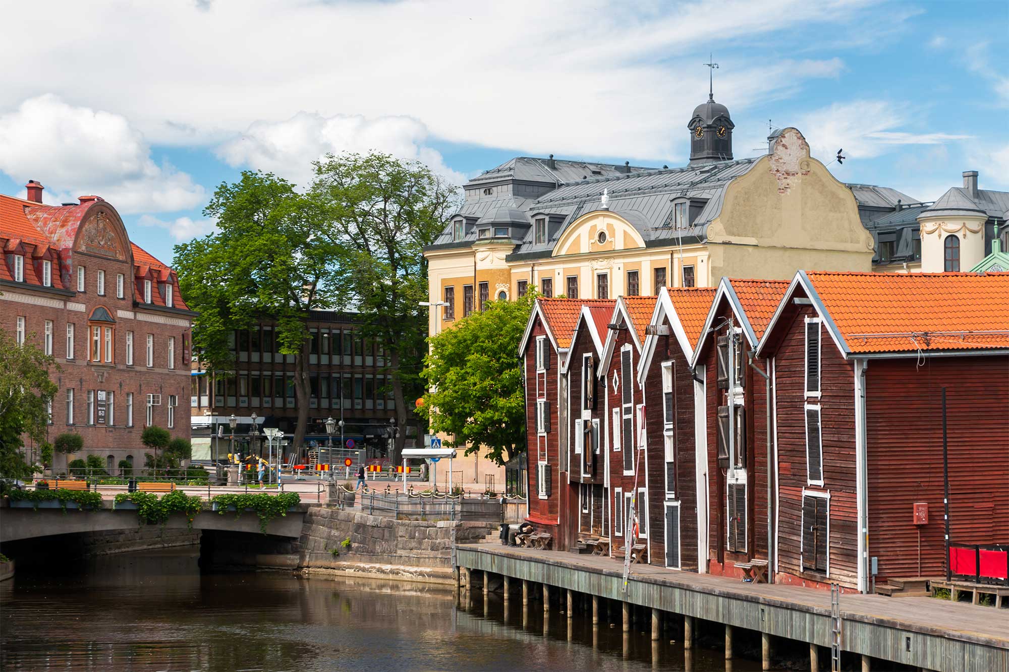 Landskapsbild i Hudiksvall
